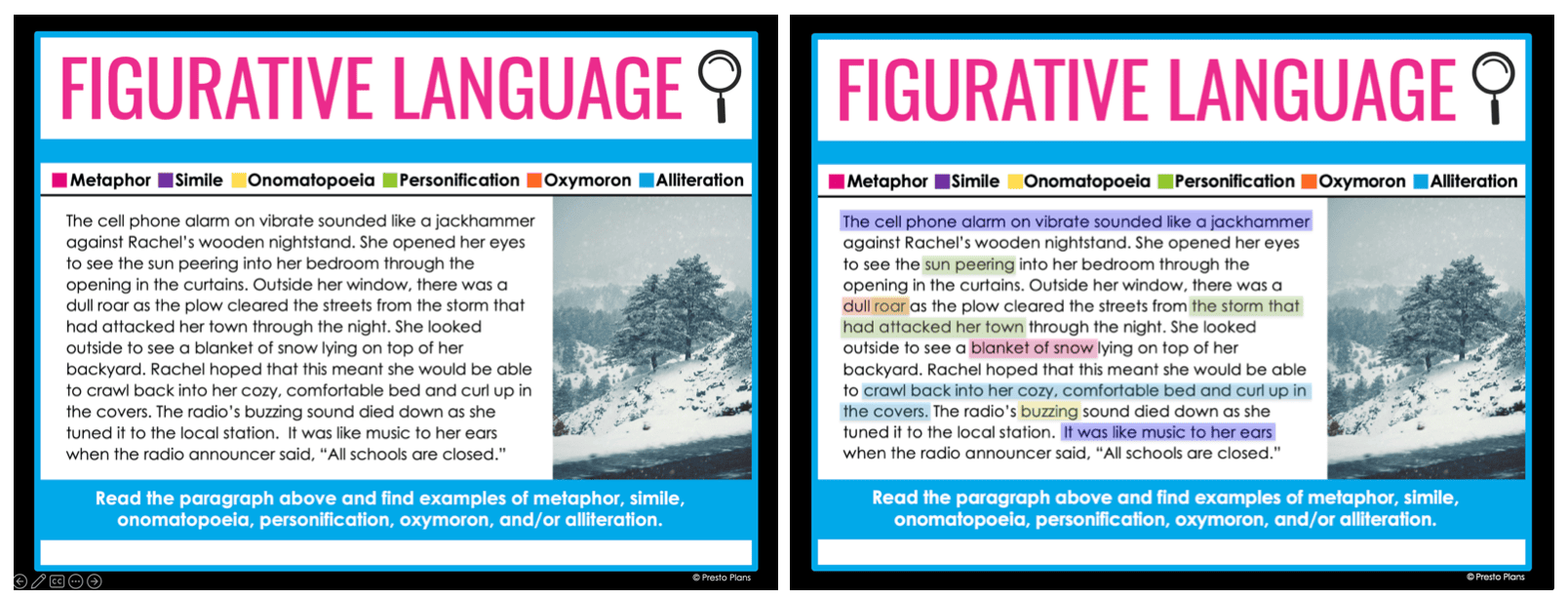 Figurative Language Bell Ringers