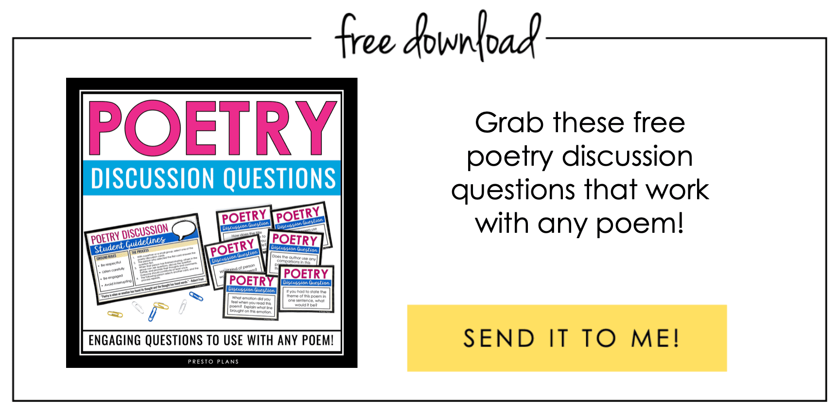 Poetry Discussion Questions For Any Poem