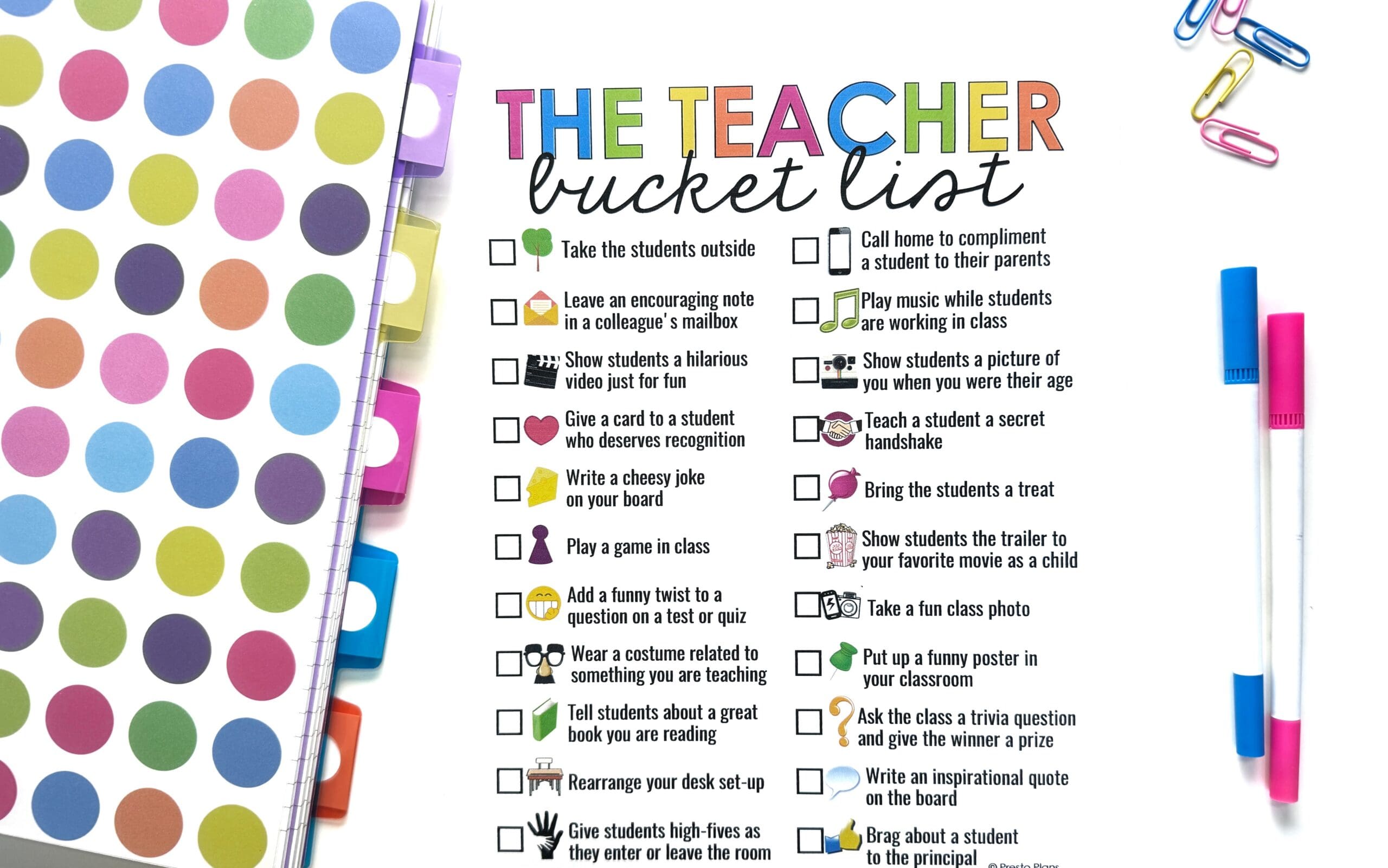 Teacher Bucketlist