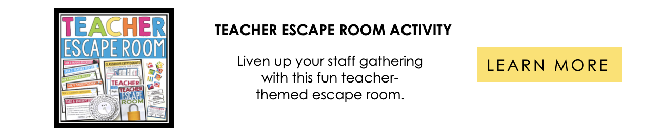 Teacher Escape Room Activity