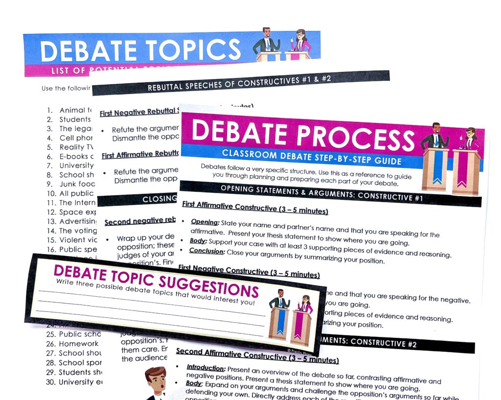 Wondering how to run a classroom debate? Here are my top tips to help the process run smoothly!
