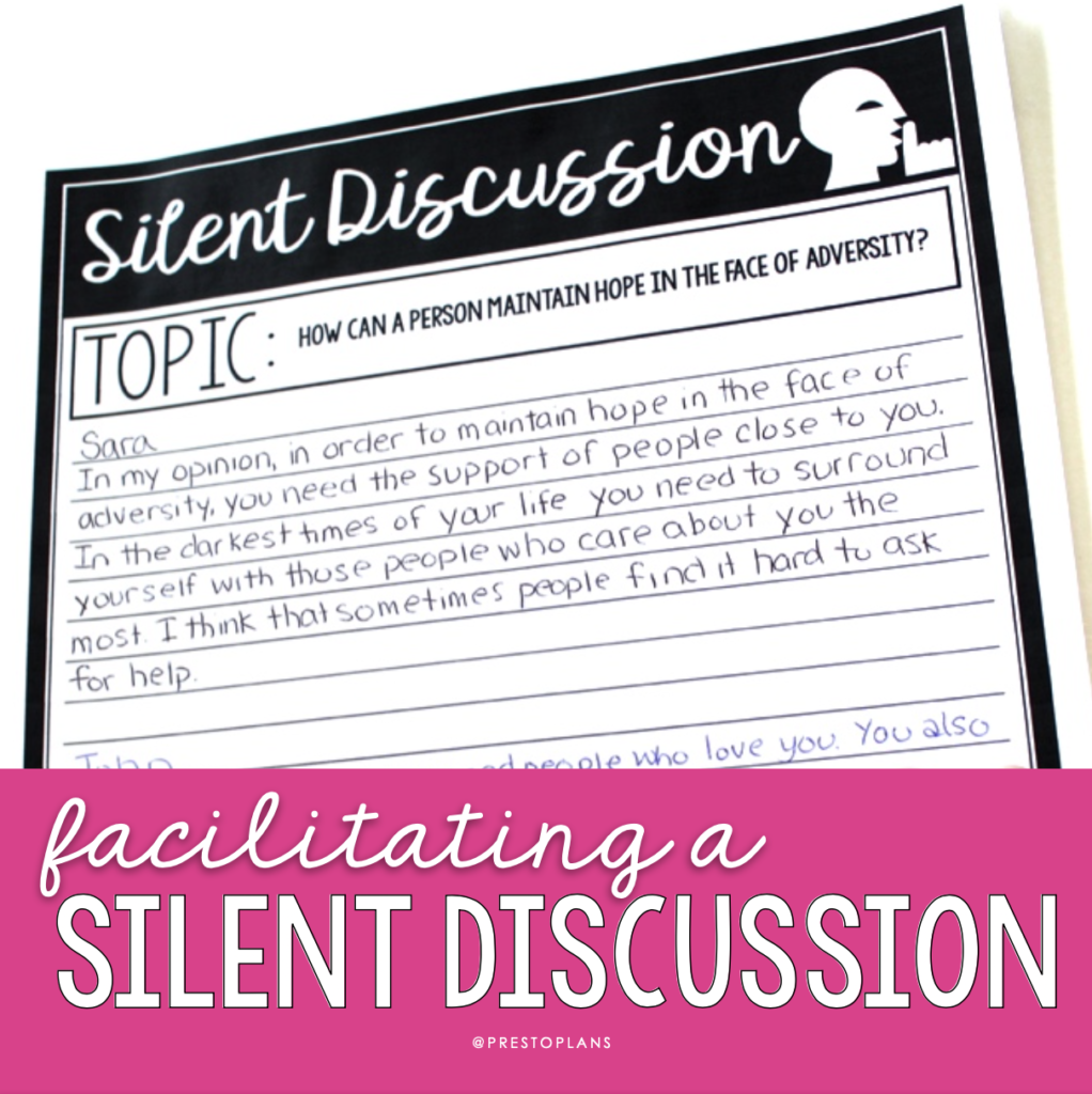 Facilitating a Silent Discussion Presto Plans