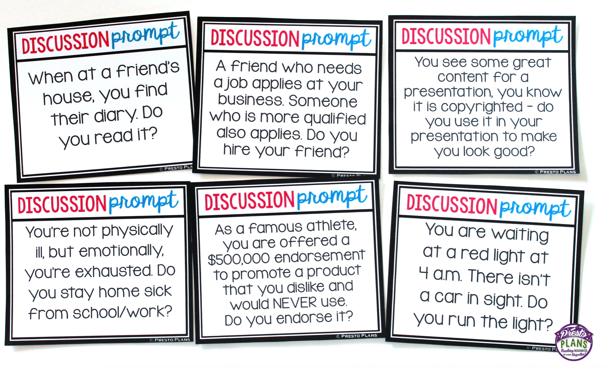 What Would You Do Classroom Discussion Prompts