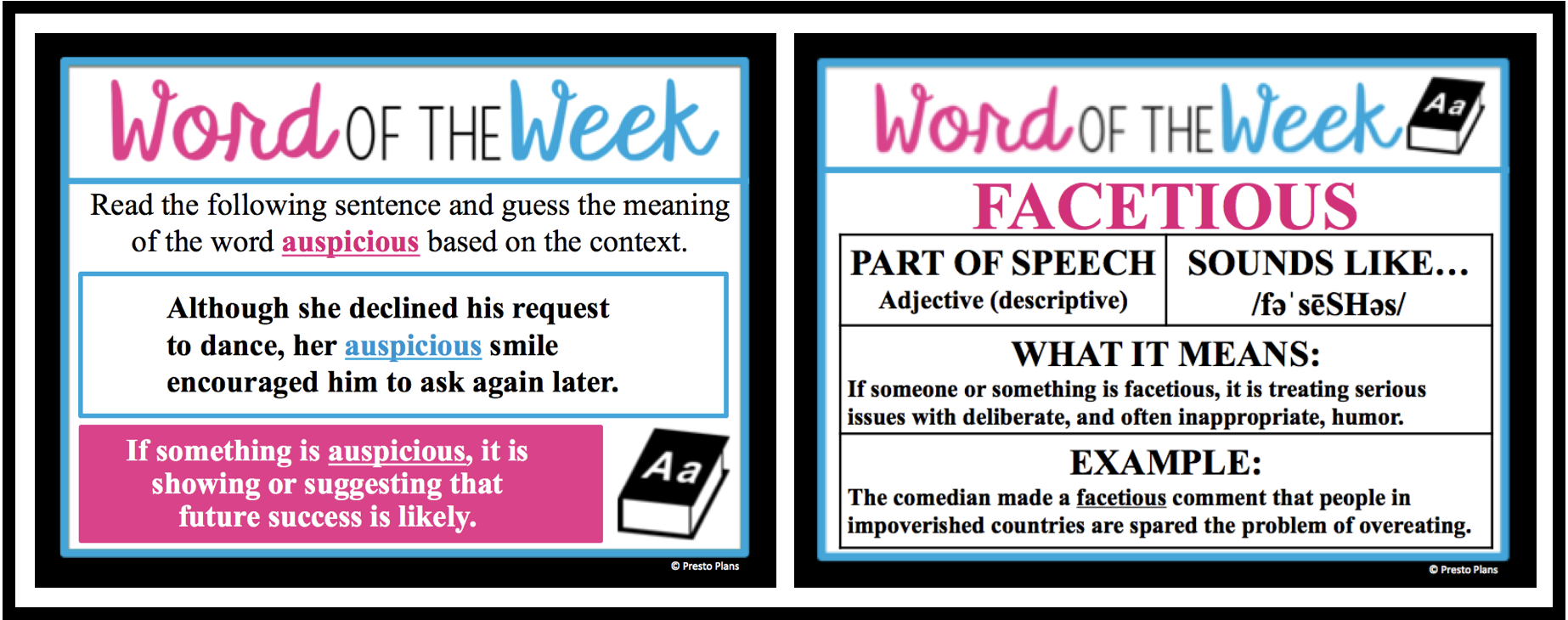 Vocabulary Word of the Week English Bell Ringers