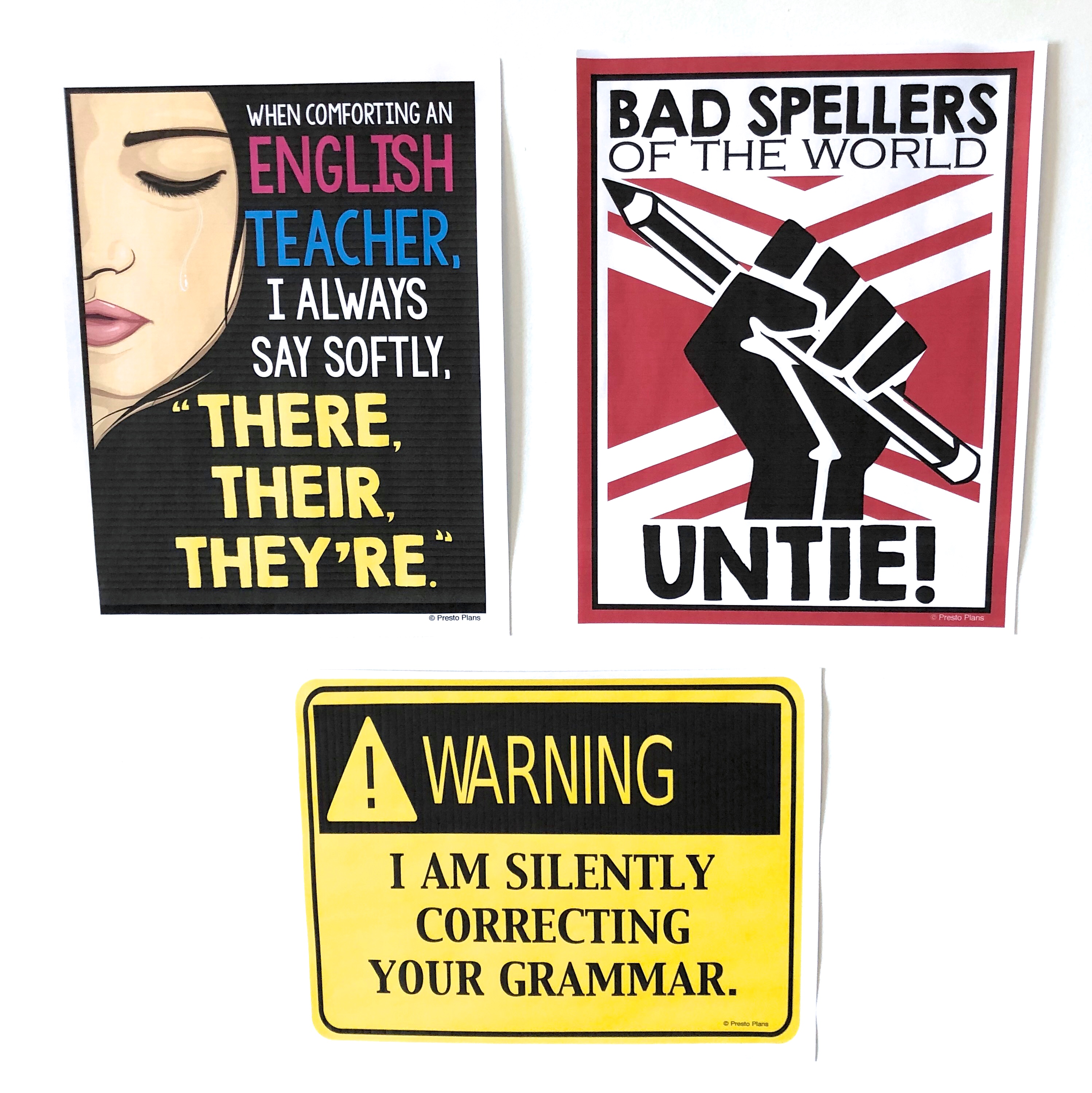 Grammar Posters Bulletin Board Ideas