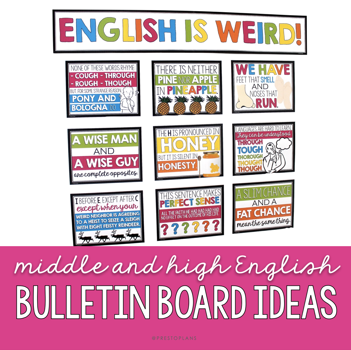 Bulletin Board Ideas For Middle & High School ELA