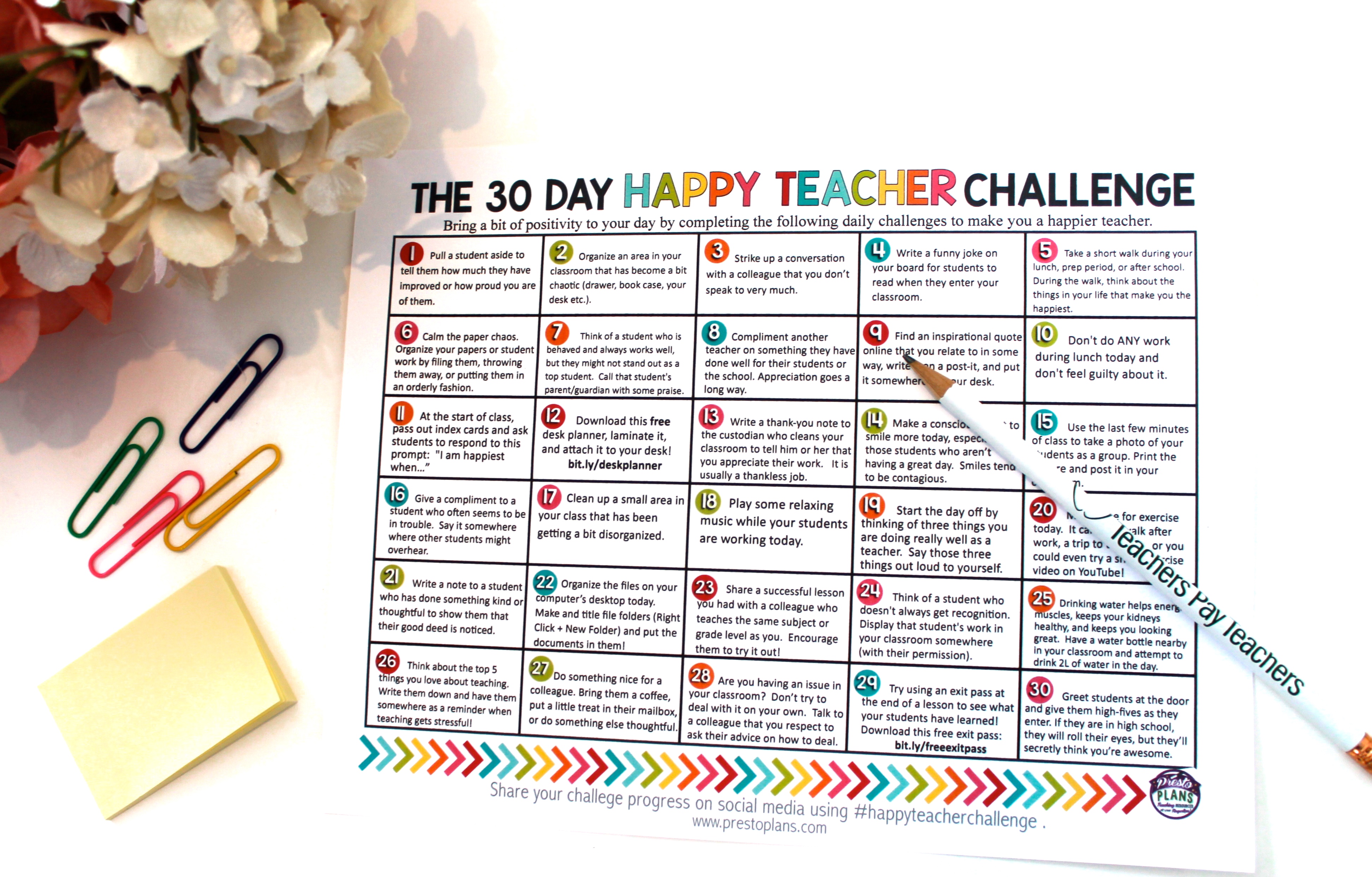 Happy Teacher Challenge
