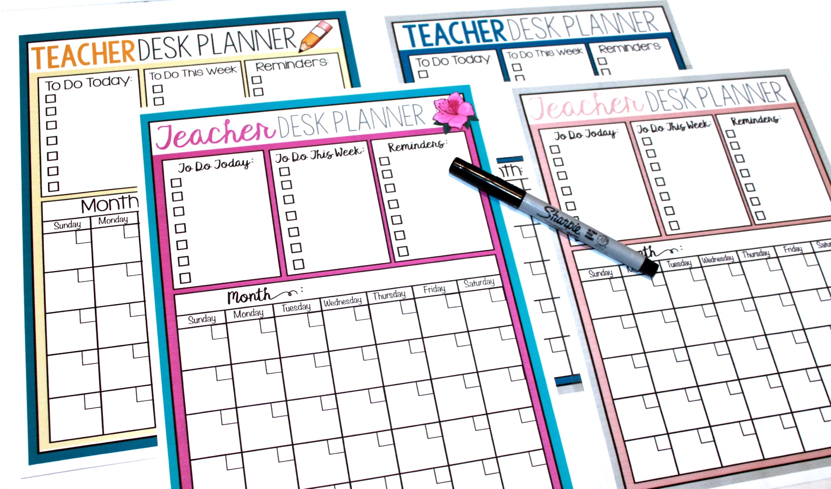 Teacher Desk Planner