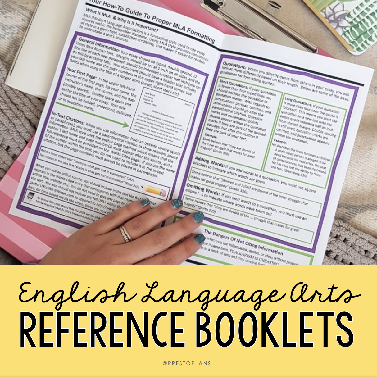 English Reference Booklets