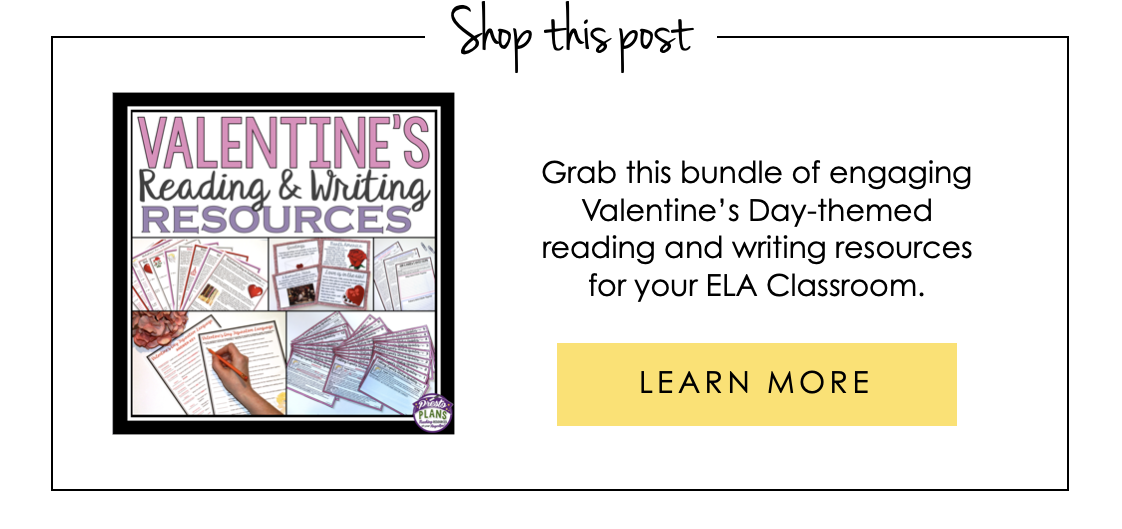 Valentine's Reading and Writing Resources
