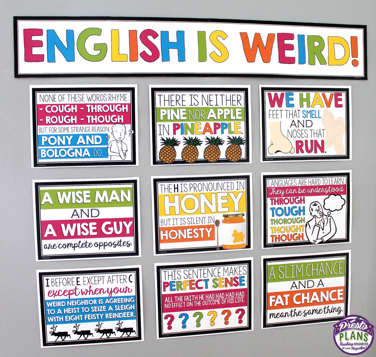 English Is Weird Posters