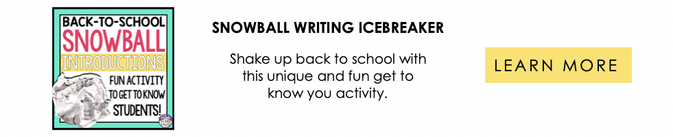 Snowball Writing Introduction