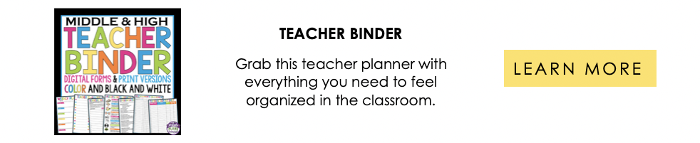 Teacher Binder