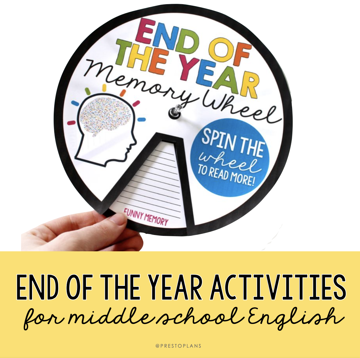 end of the year activities for middle school english