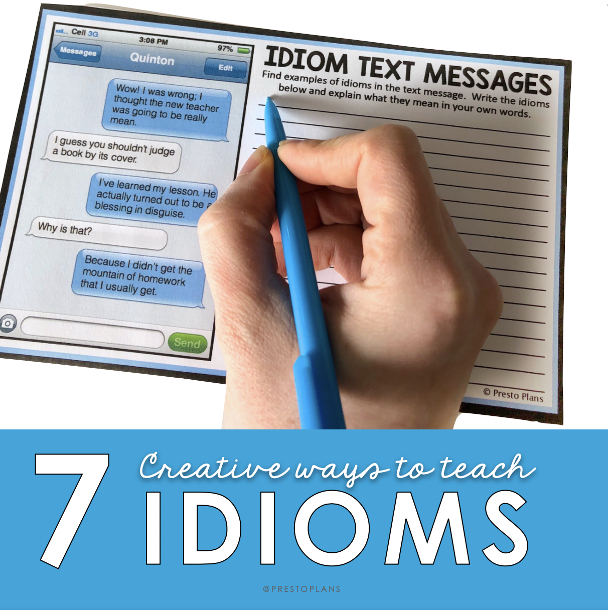 Five FREE Idioms Activities  Classroom anchor charts, English writing  skills, Idioms activities