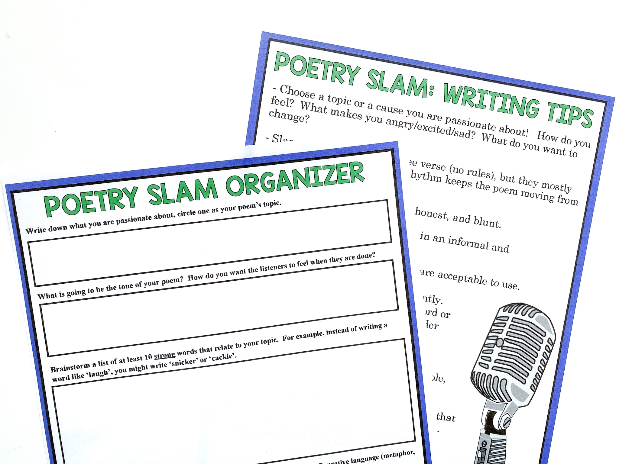 Poetry Slam Writing