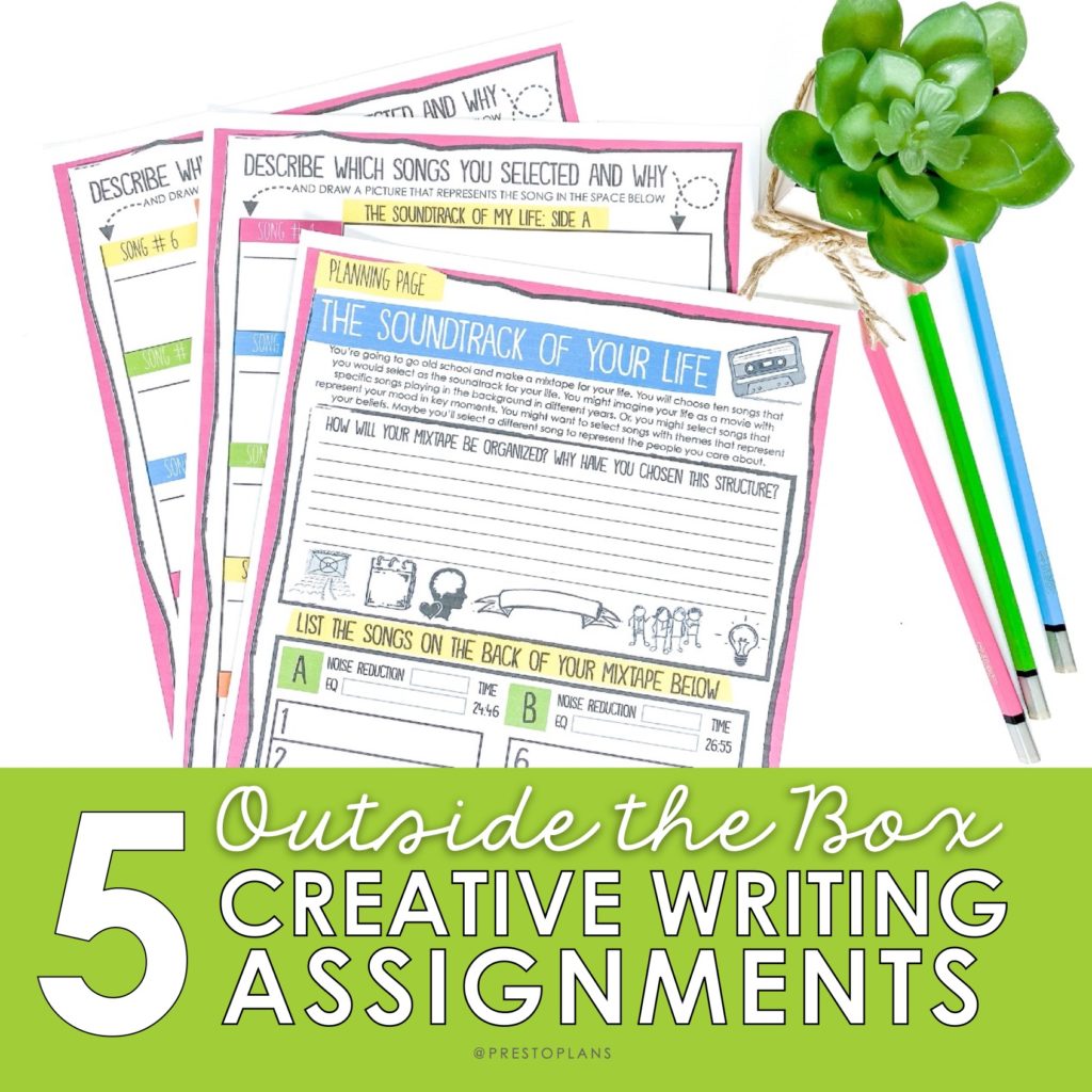 creative assignments for literature