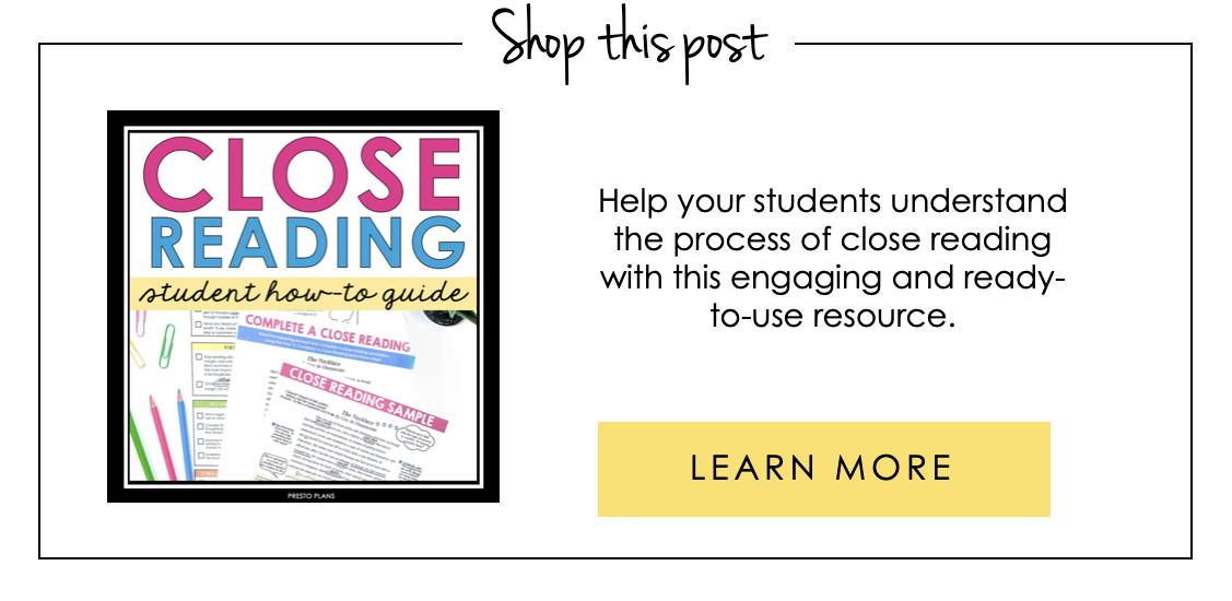 Close Reading How-To Guide