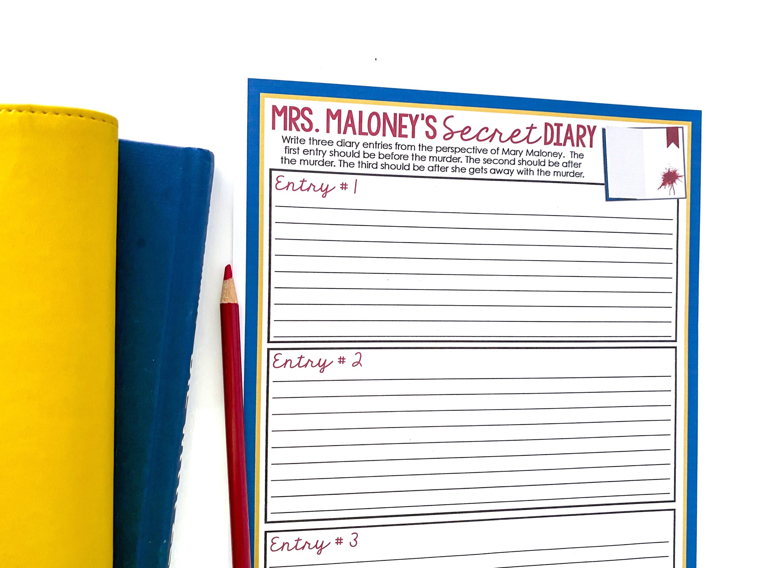 Mrs. Maloney's secret diary activity