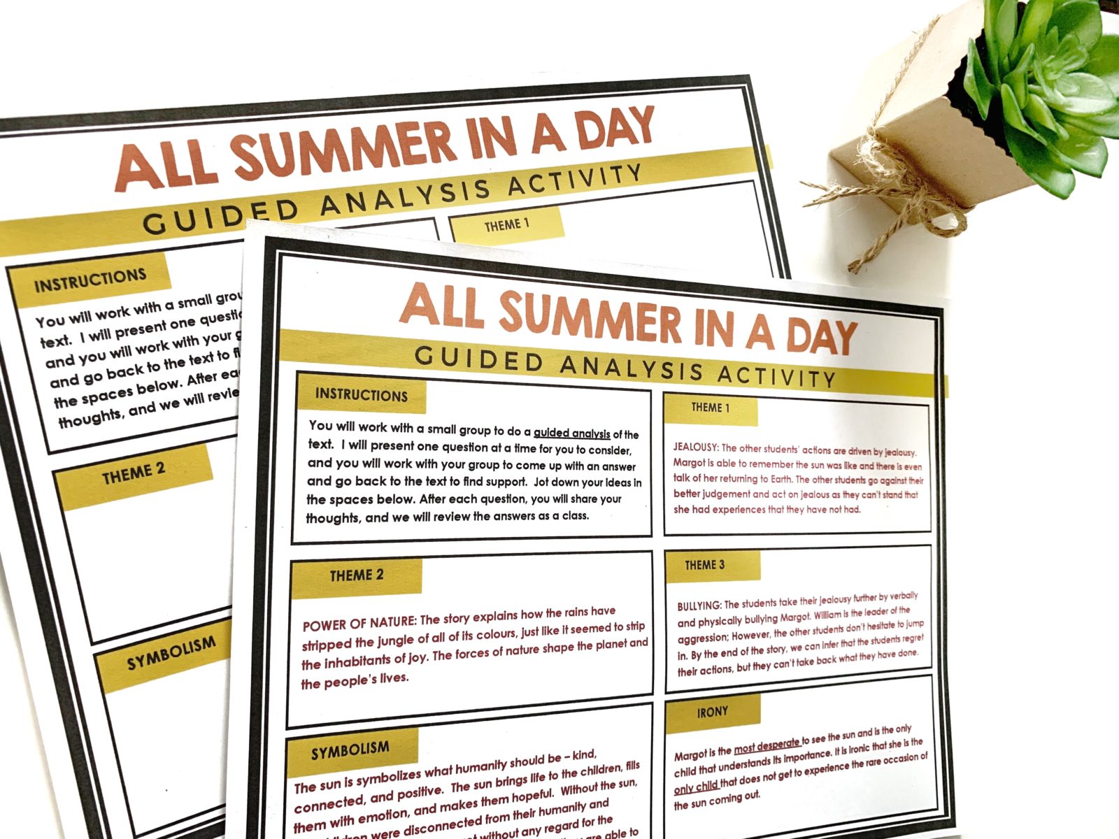 all summer in a day essay prompts