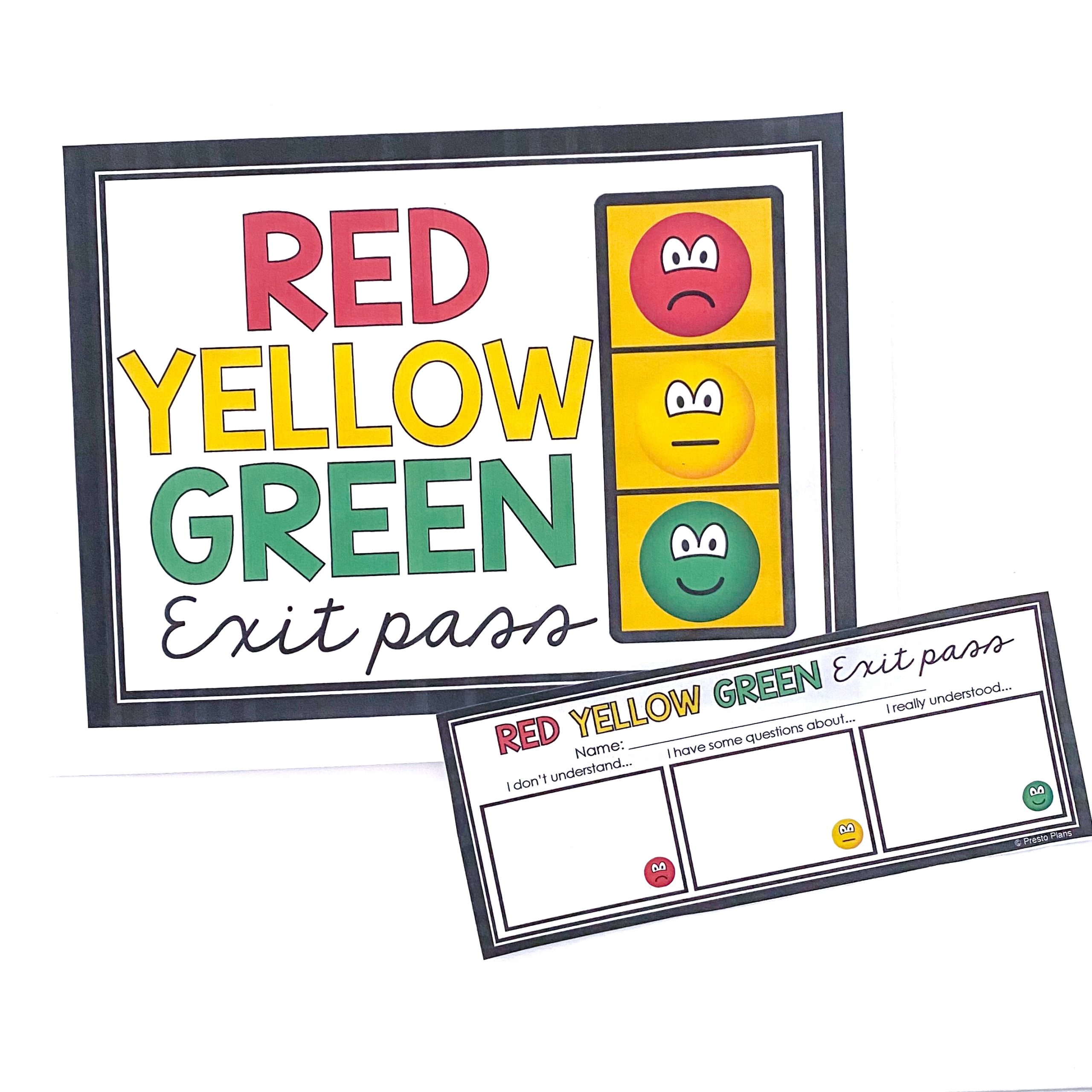 Red Yellow Green Exit Pass