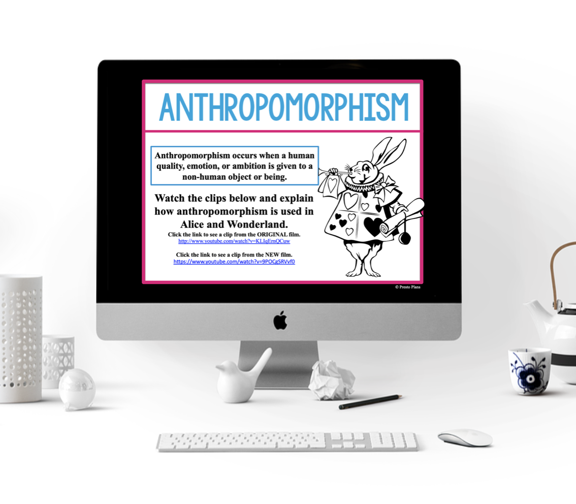 Literary Device of the Week Anthropomorphism Videos Example