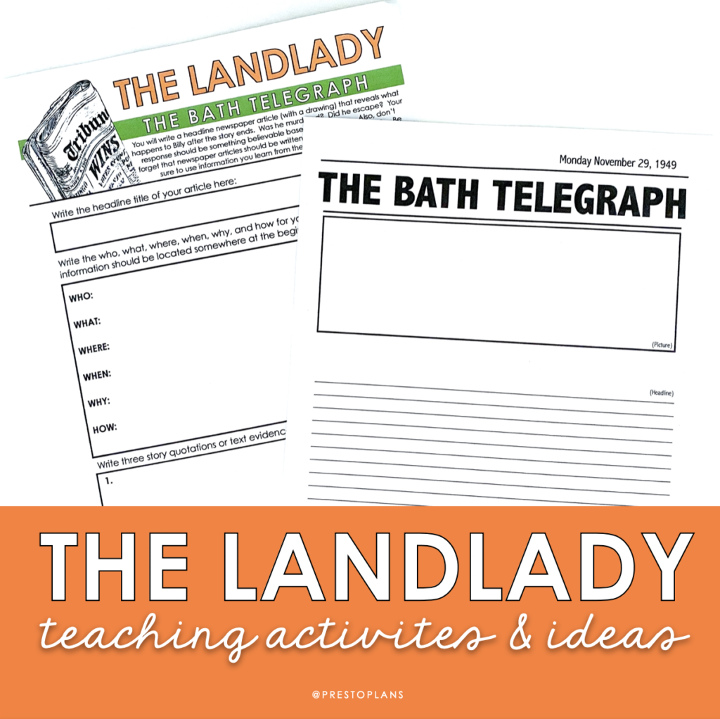 the landlady letter assignment