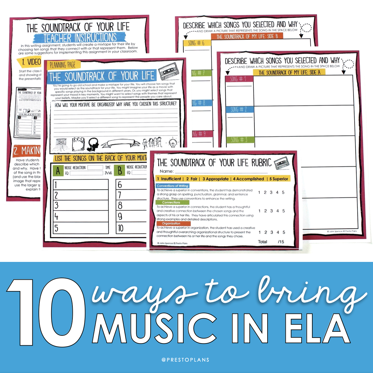 10 ways to bring music into the ELA classroom