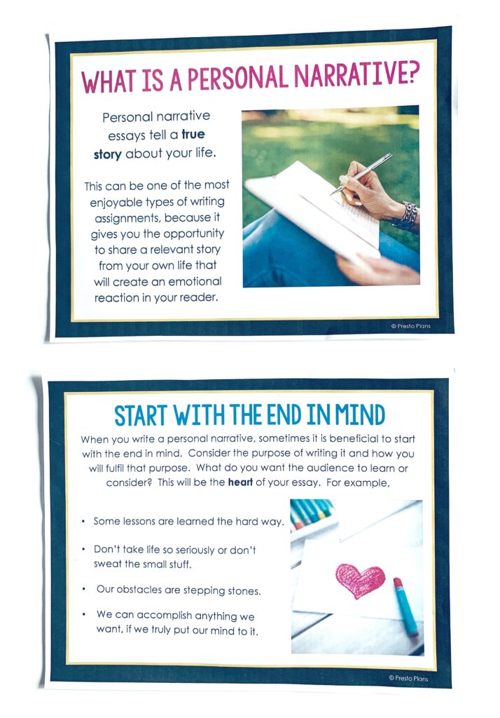 10 Tips For Teaching Personal Narrative Writing In Middle School ELA 