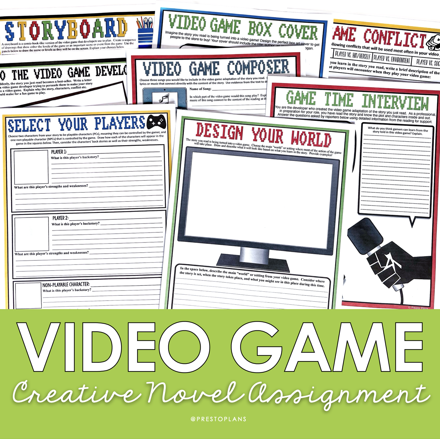 Turn a Story into a Video Game: Creative Assignment For Any Novel or Short  Story - Presto Plans