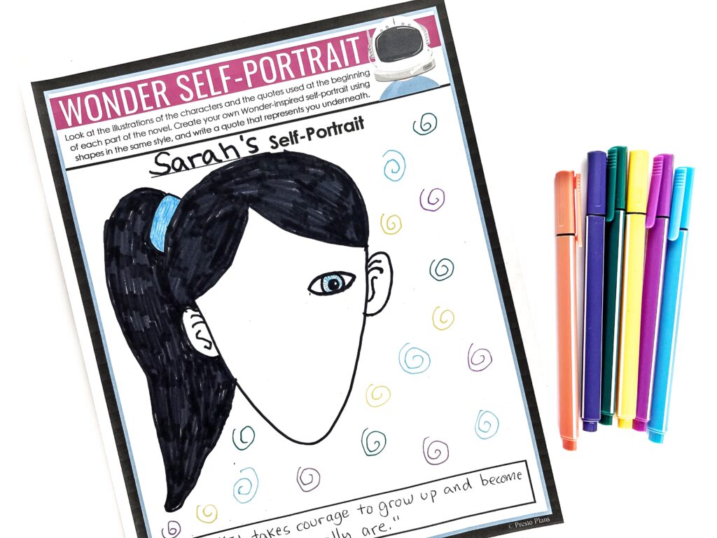 Wonder self-portraits can help your students communicate their unique personalities in an eye-catching and cohesive display!