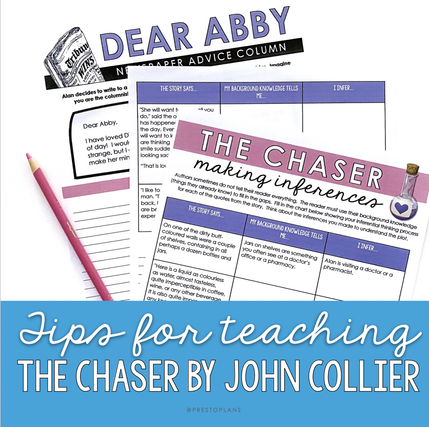 Tips and activities for teaching "The Chaser" by John Collier.