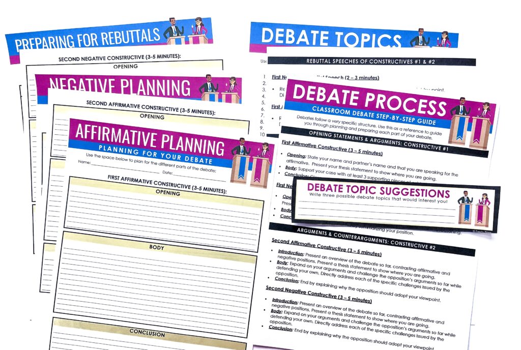 Planning for a classroom debate? Graphic organizers can really help students understand how to craft their arguments.