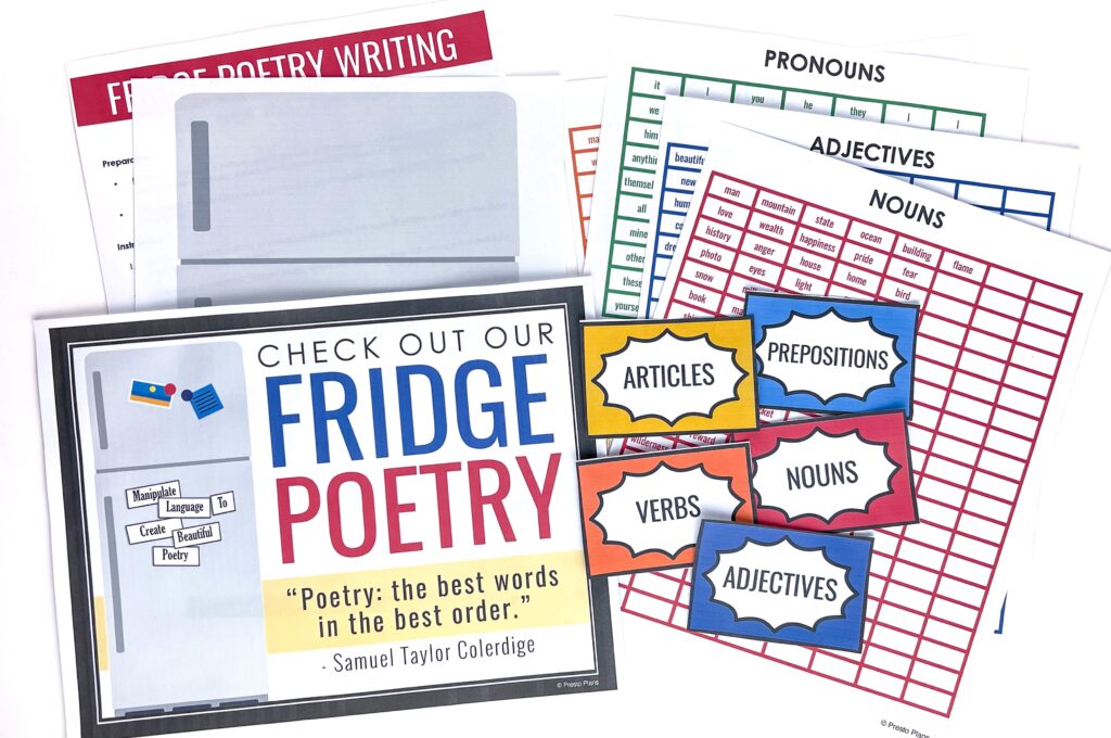 Kick off a poetry unit and engage students with a fun twist on "refrigerator poetry!"