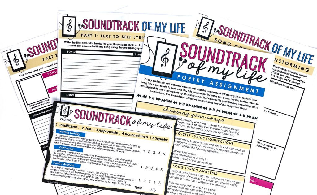 Soundtrack of My Life is a project that will also help you learn more about your students!