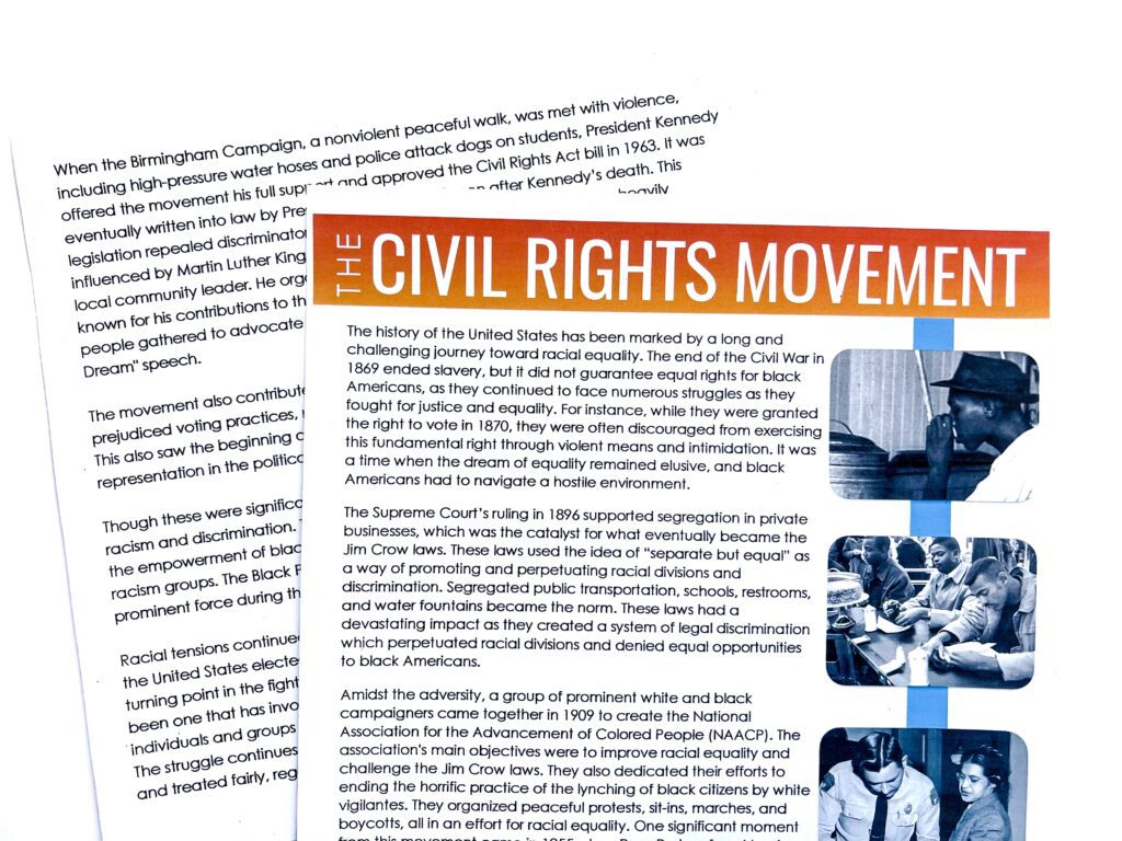 Civil Rights Movement Historical Context for Holes by Louis Sachar