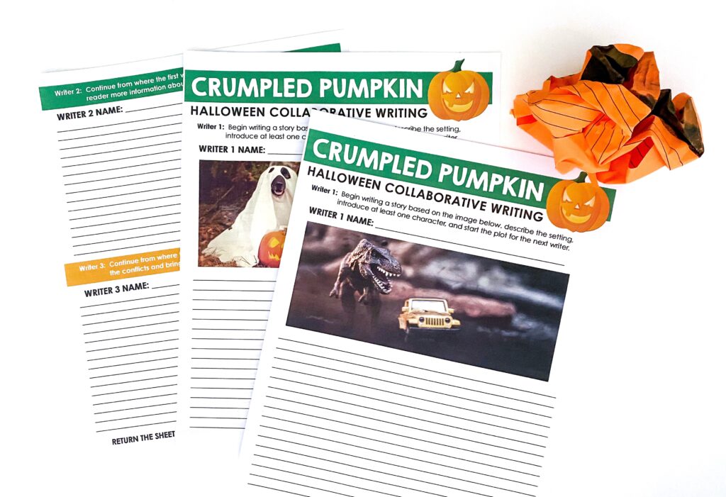 Add an unexpected Halloween twist to creative writing with the engaging, no-prep Crumpled Pumpkin activity!