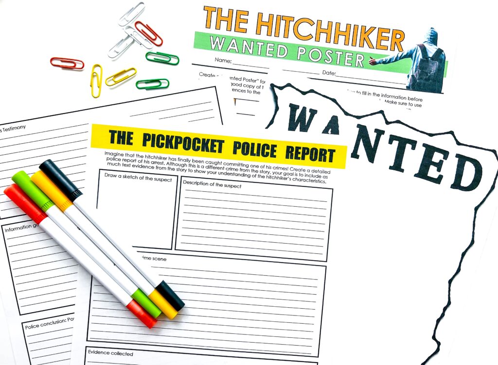 Encourage students to get creative with these activities for teaching "The Hitchhiker" by Roald Dahl.